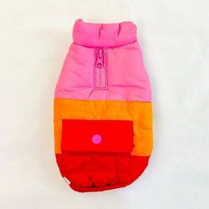 LEGO x Target Dog Coat - XS- Pink/Red/Orange puffer jacket